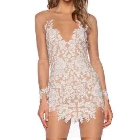 COPY - FOR LOVE AND LEMONS LUAU MINI DRESS - Picture 3 of 4